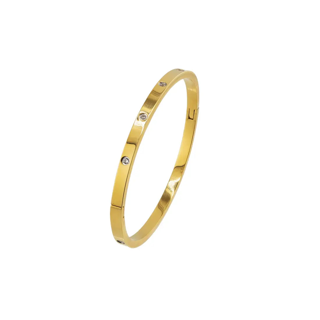 GOLD DIAMOND BANGLE