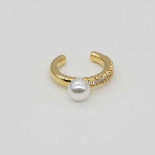 GOLD PEARL EAR CUFF