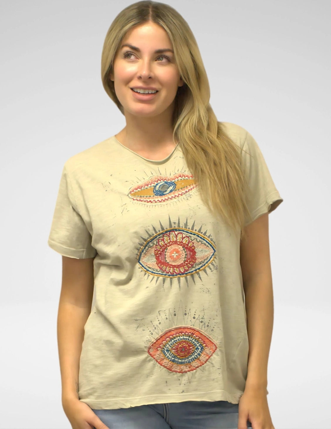 BEIGE LULA TEE