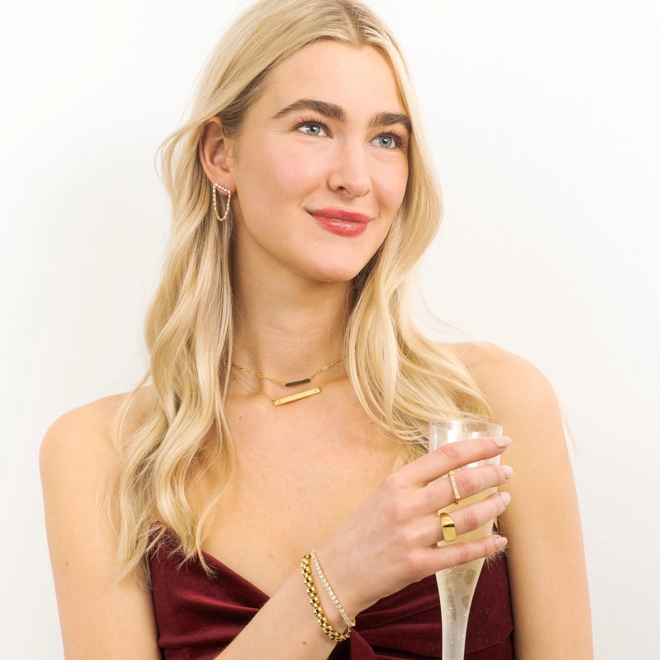 TENNIS DROP EARRINGS