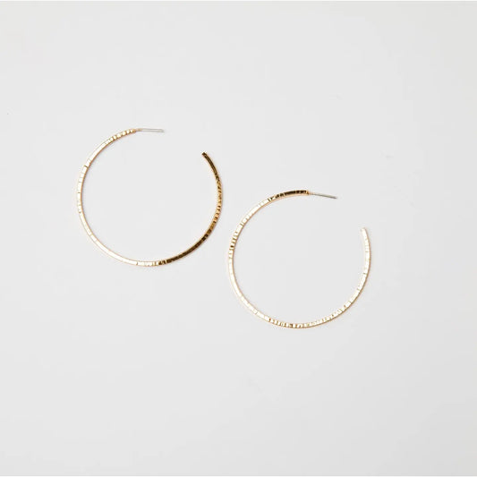 THIN HAMMERED HOOPS