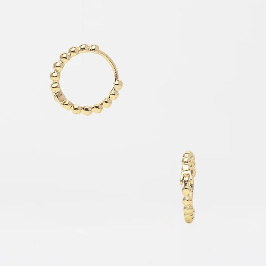 DAINTY BEADED HOOP