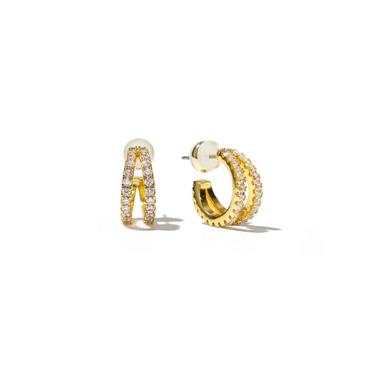 PAVE DOUBLE HOOP