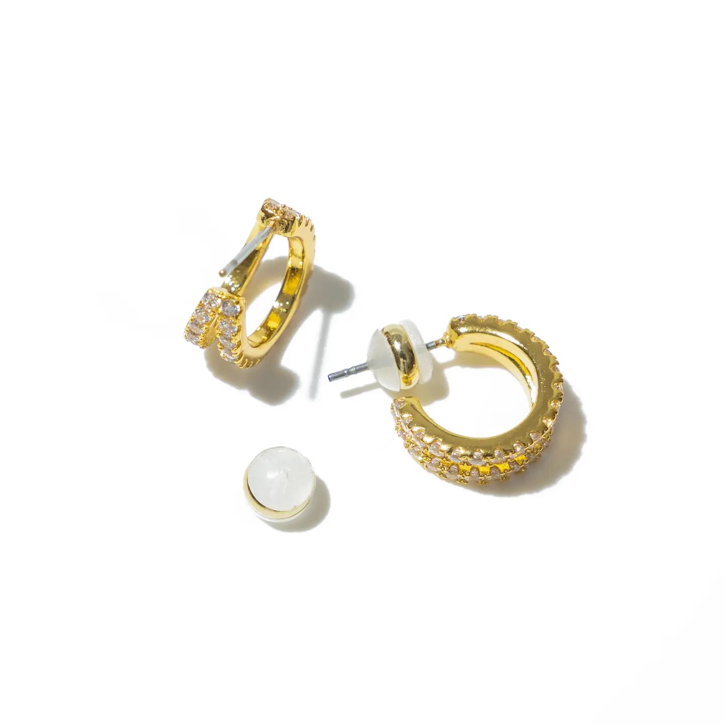 PAVE DOUBLE HOOP
