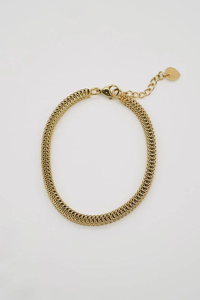 GOLD ACCORDION BRACELET