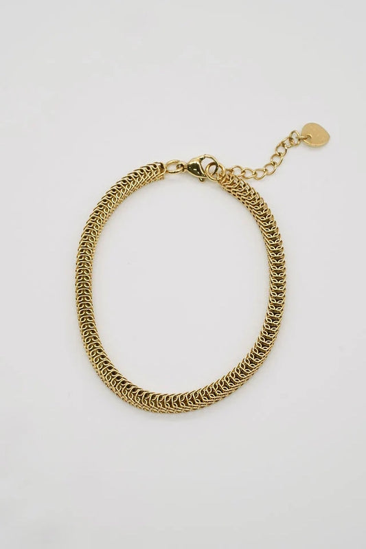 GOLD ACCORDION BRACELET
