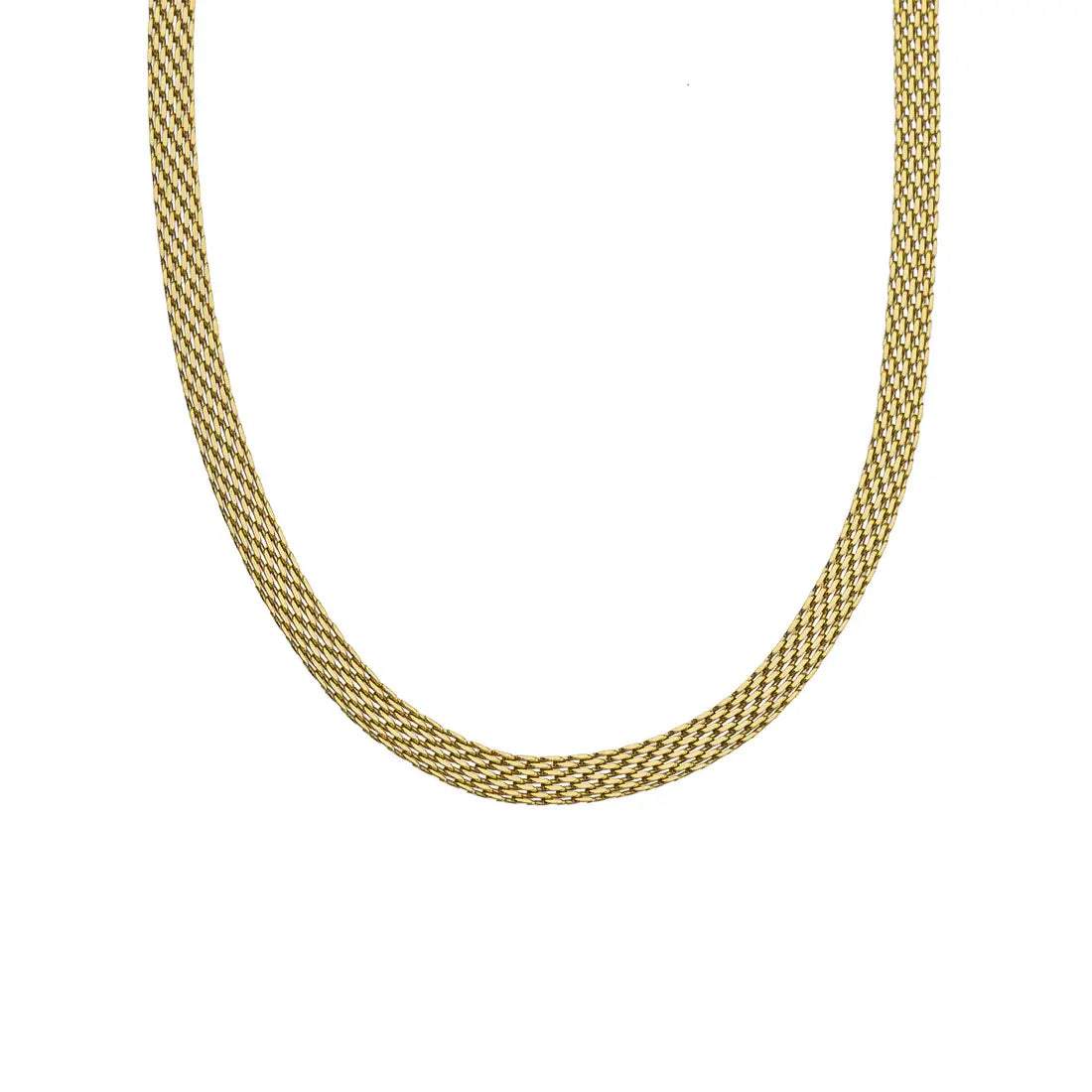 GOLD BRAIDED NECKLACE