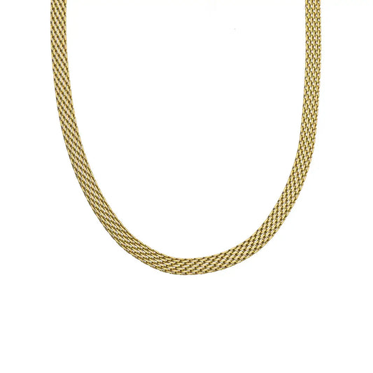 GOLD BRAIDED NECKLACE
