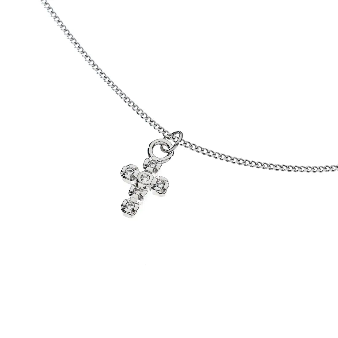 SILVER CROSS NECKLACE