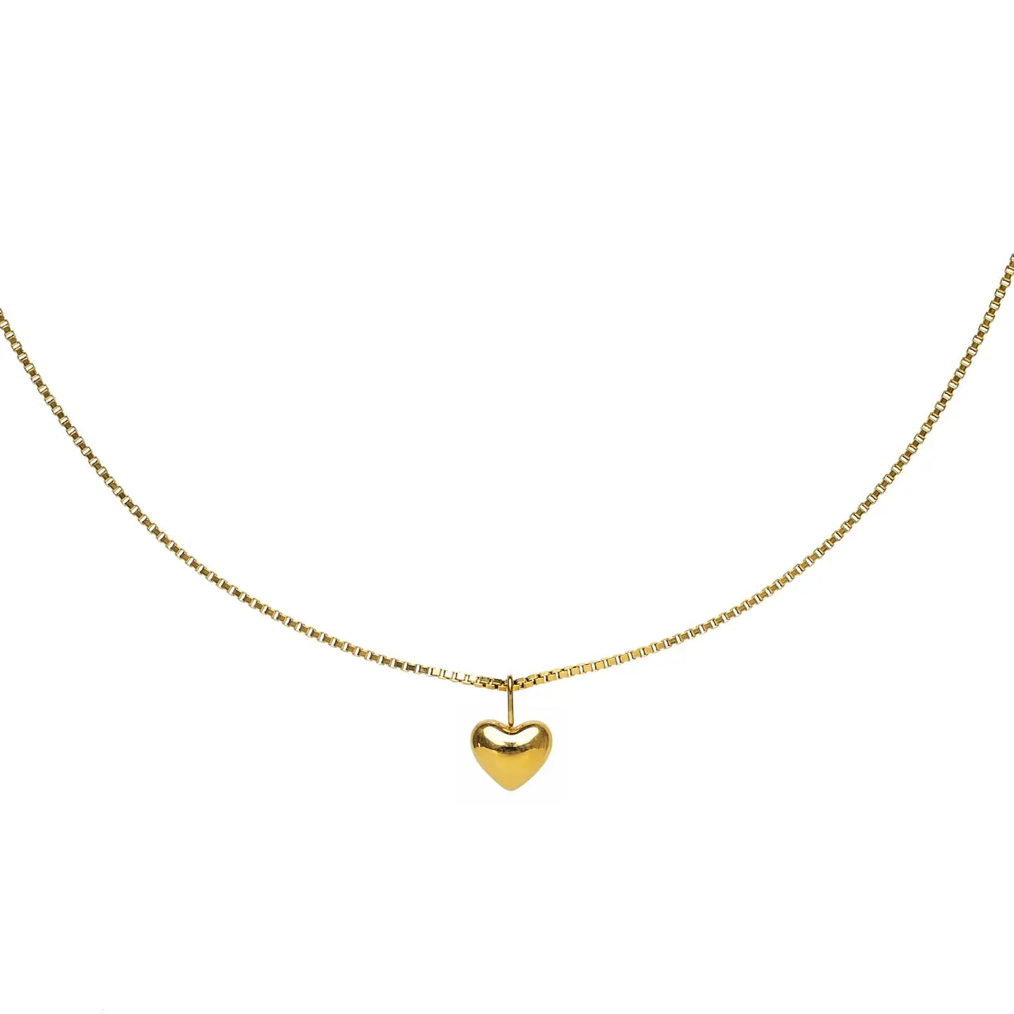 DAINTY GOLD HEART NECKLACE