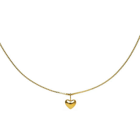 DAINTY GOLD HEART NECKLACE