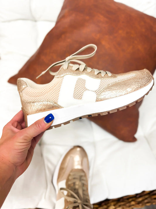 NO PROB GOLD SNEAKER
