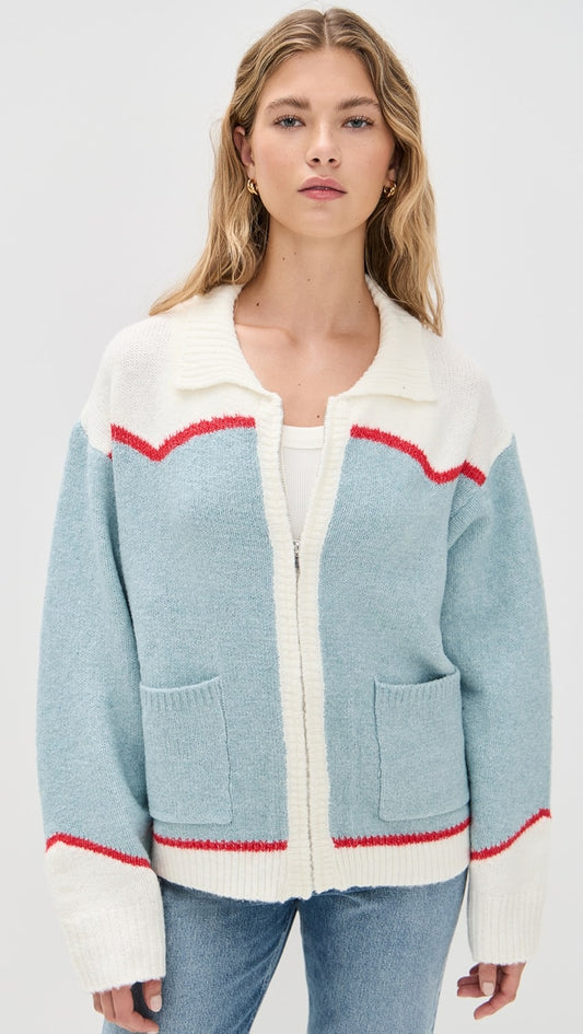BLUE BRONCO SWEATER JACKET