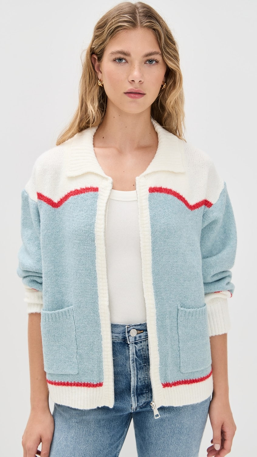 BLUE BRONCO SWEATER JACKET