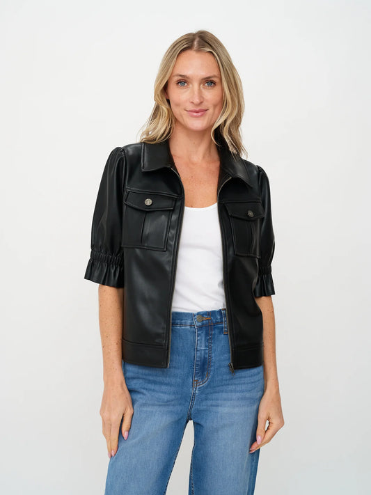 JENNIFER FAUX LEATHER JACKET