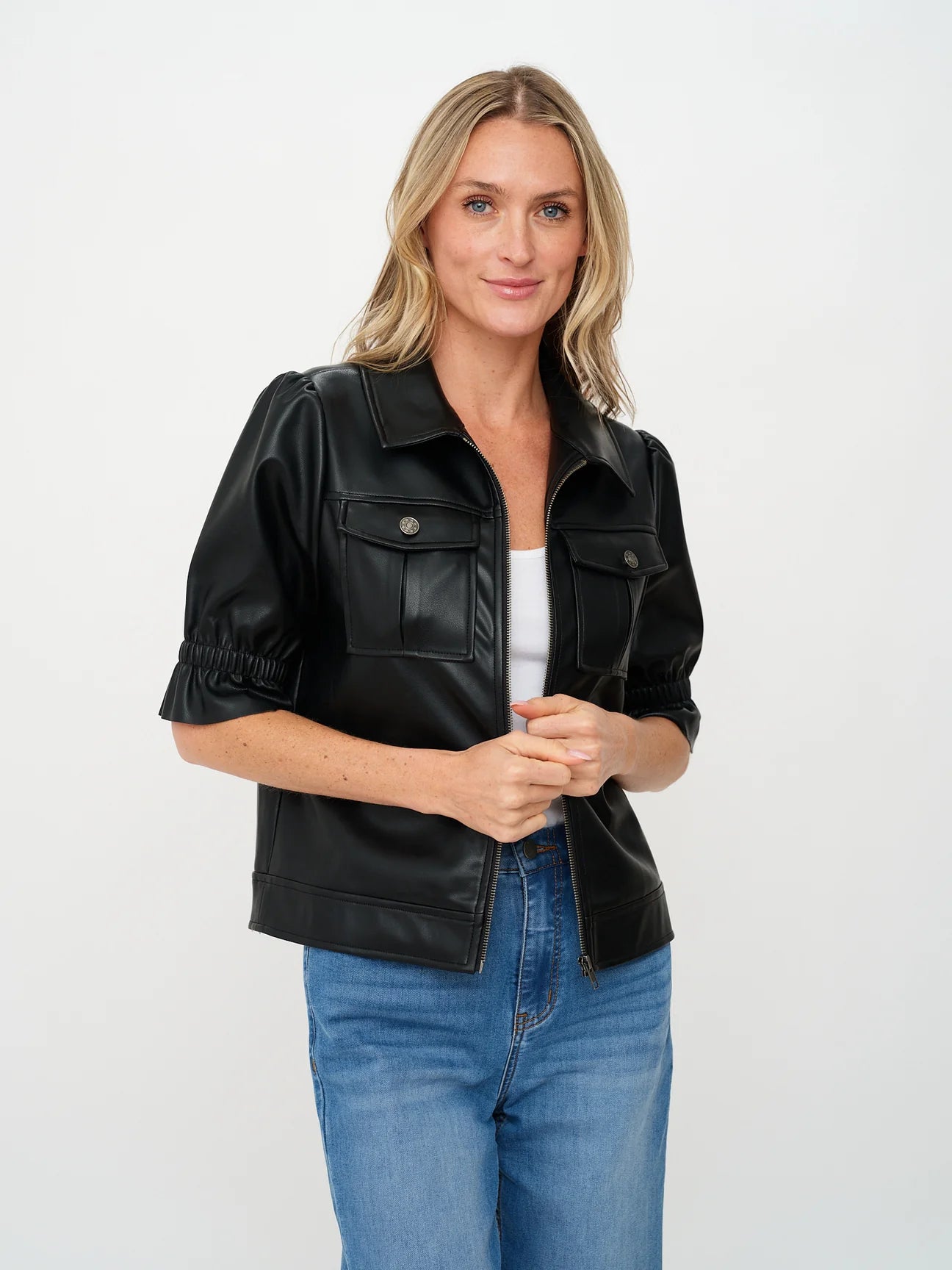 JENNIFER FAUX LEATHER JACKET