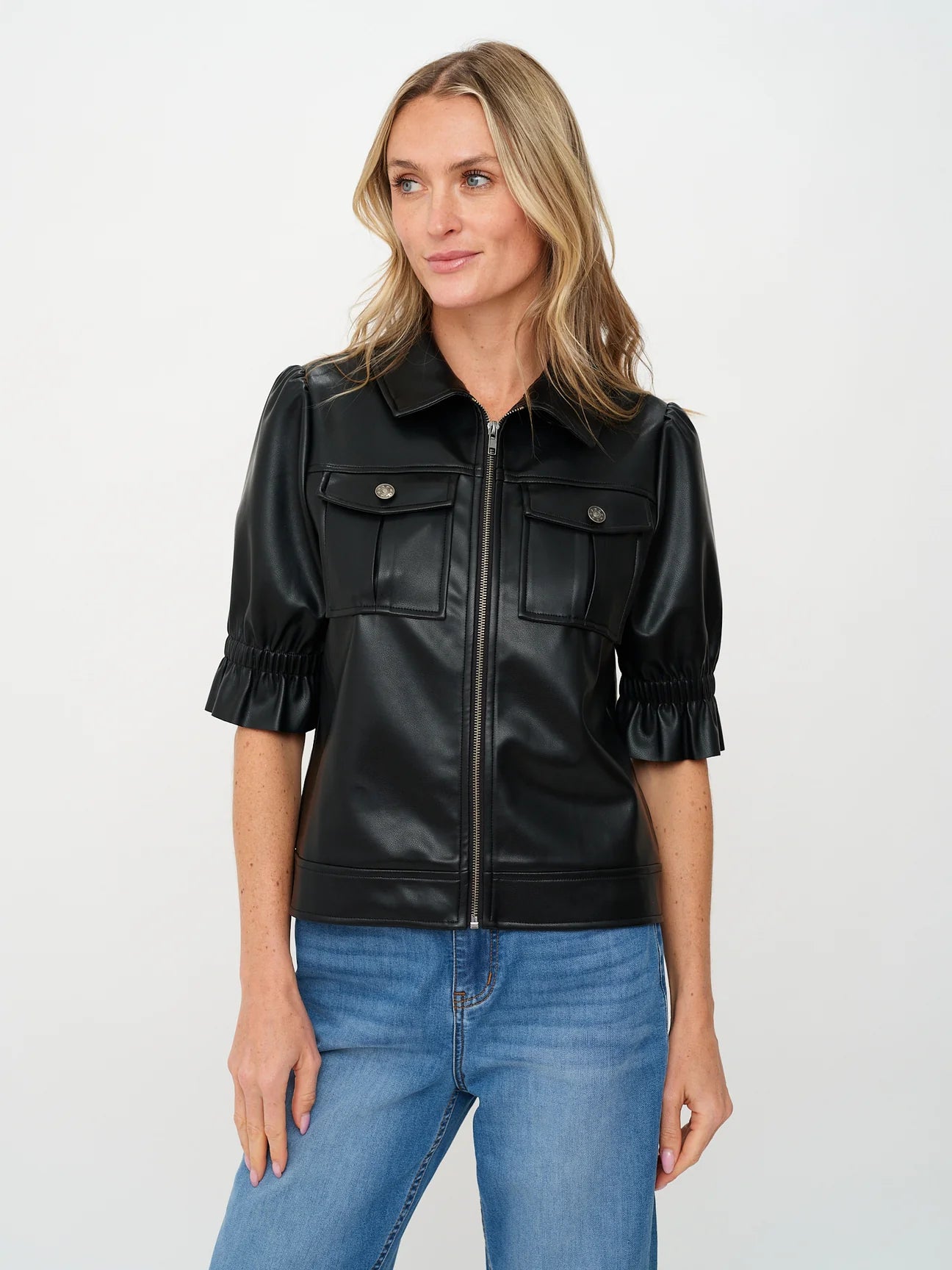 JENNIFER FAUX LEATHER JACKET