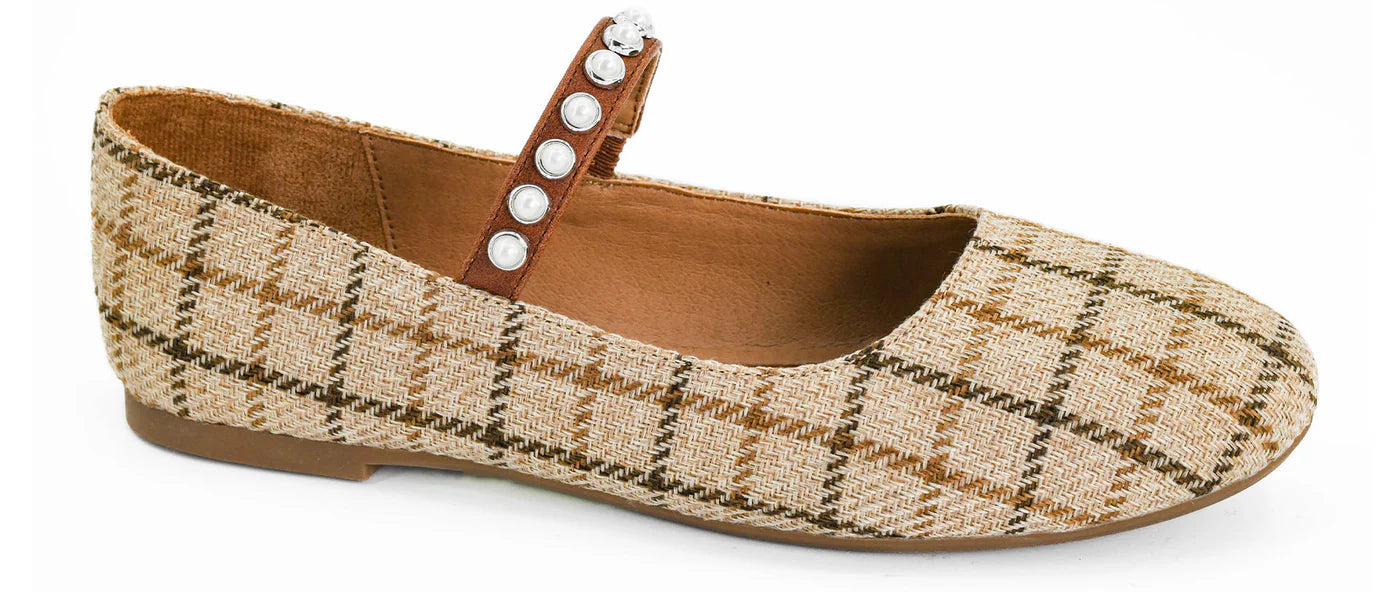 PLAID TEA TIME FLATS