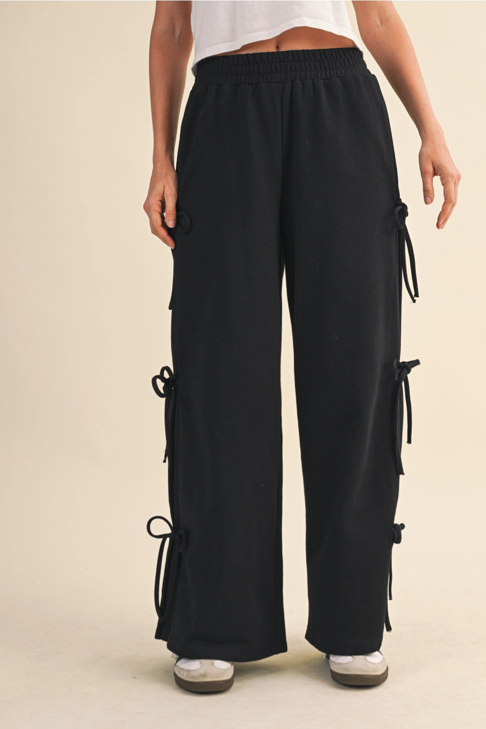 WIDE PANTS WITH TIES