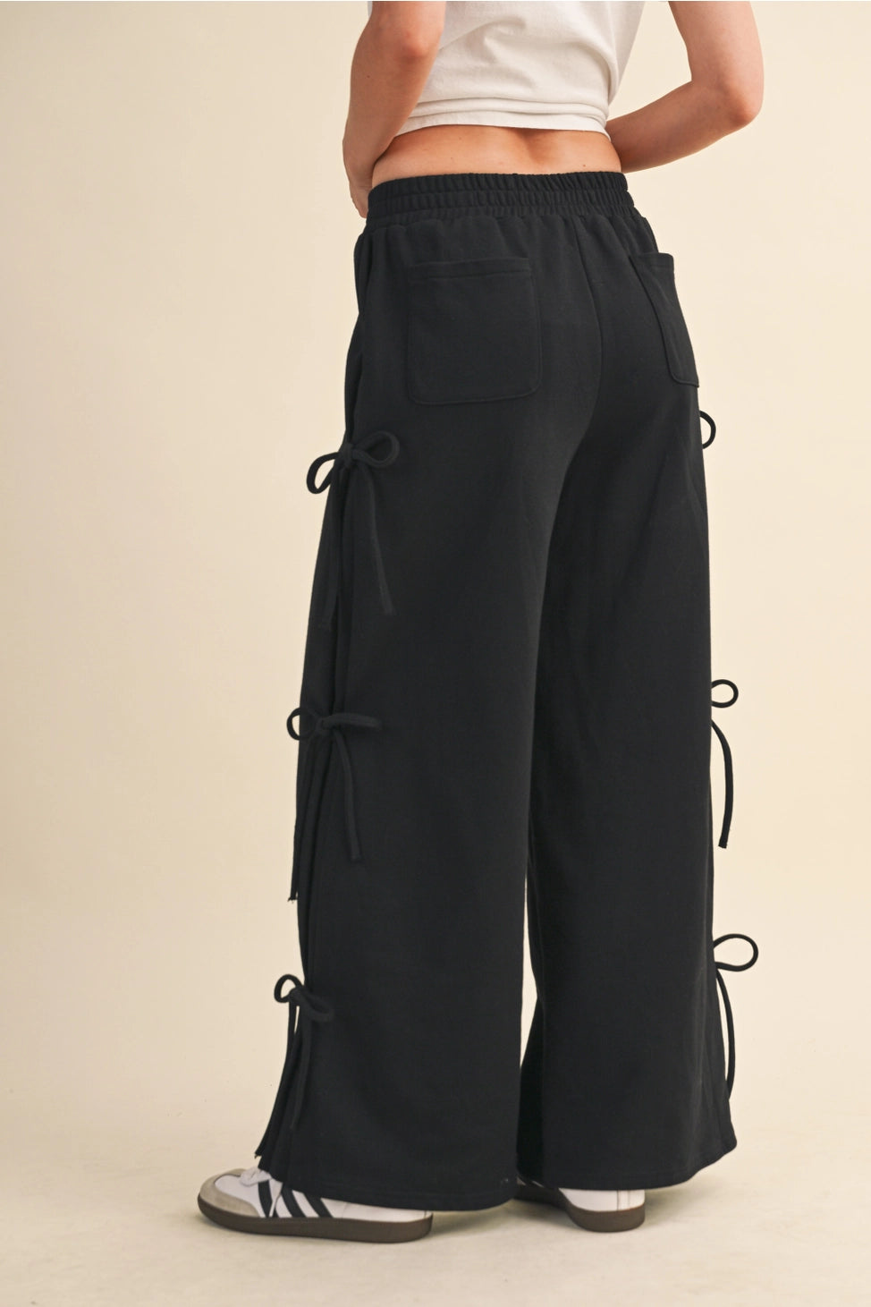 WIDE PANTS WITH TIES