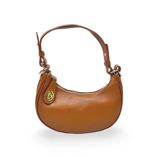 GENUINE LEATHER HALF MOON BAG