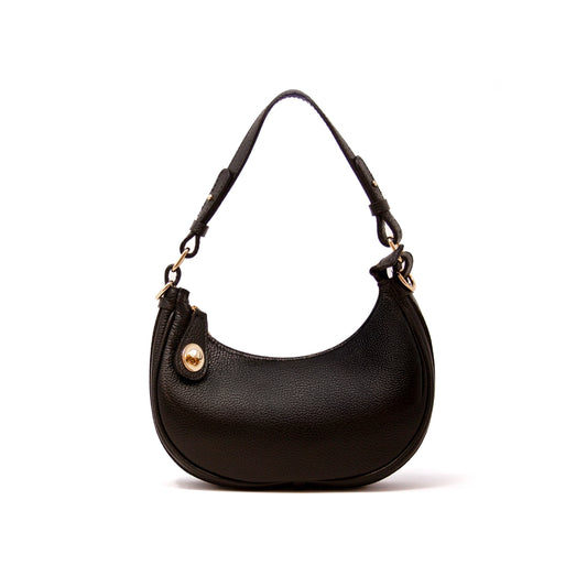 GENUINE LEATHER HALF MOON BAG