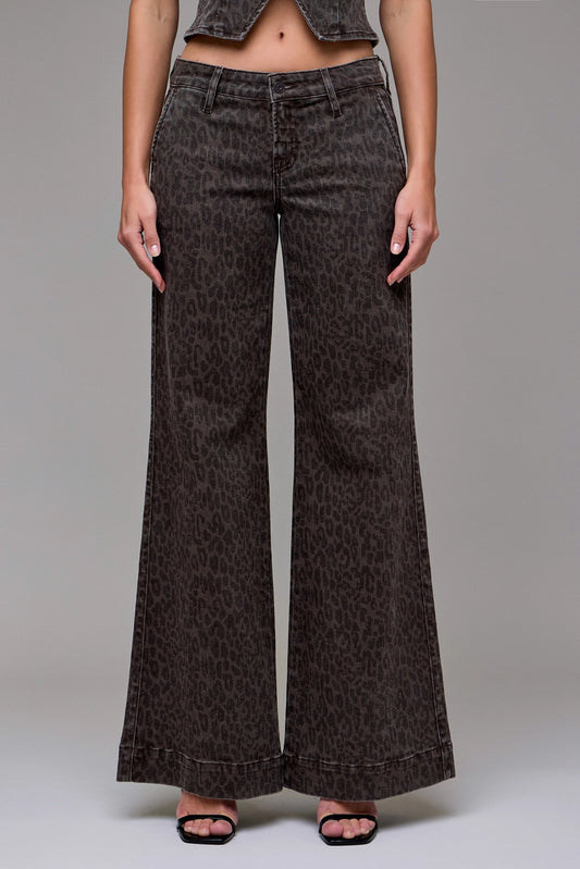 HAPPI CHEETAH FLARE TROUSER