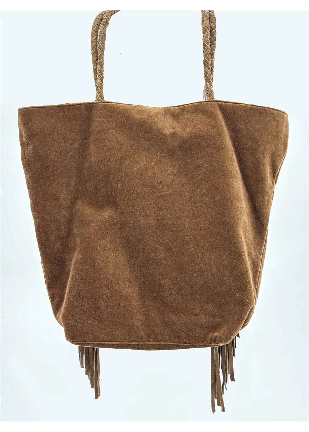 VELVET SUEDE BUCKET BAG