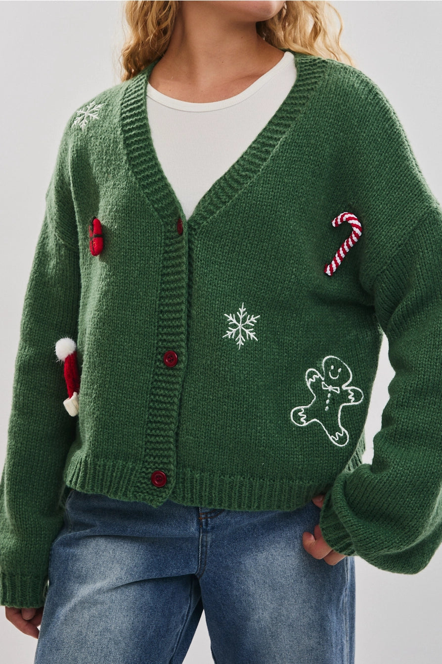 CHRISTMAS KNIT CARDIGAN