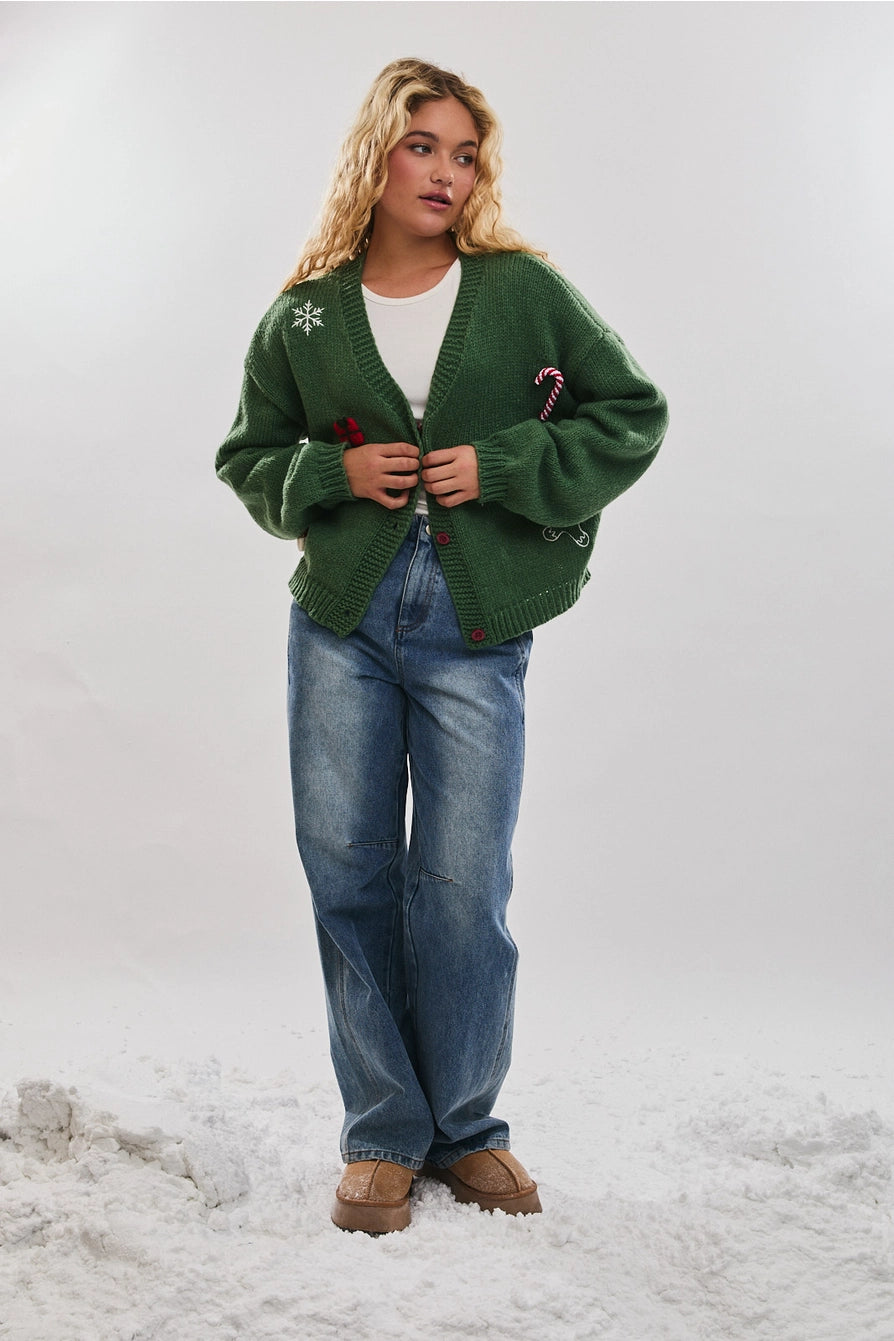CHRISTMAS KNIT CARDIGAN