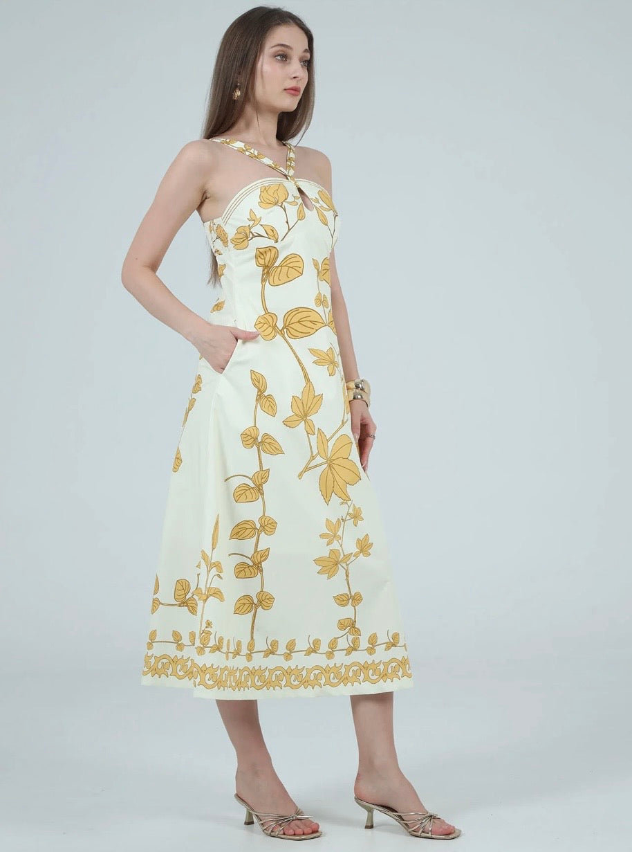 ZOEY HALTER NECK DRESS