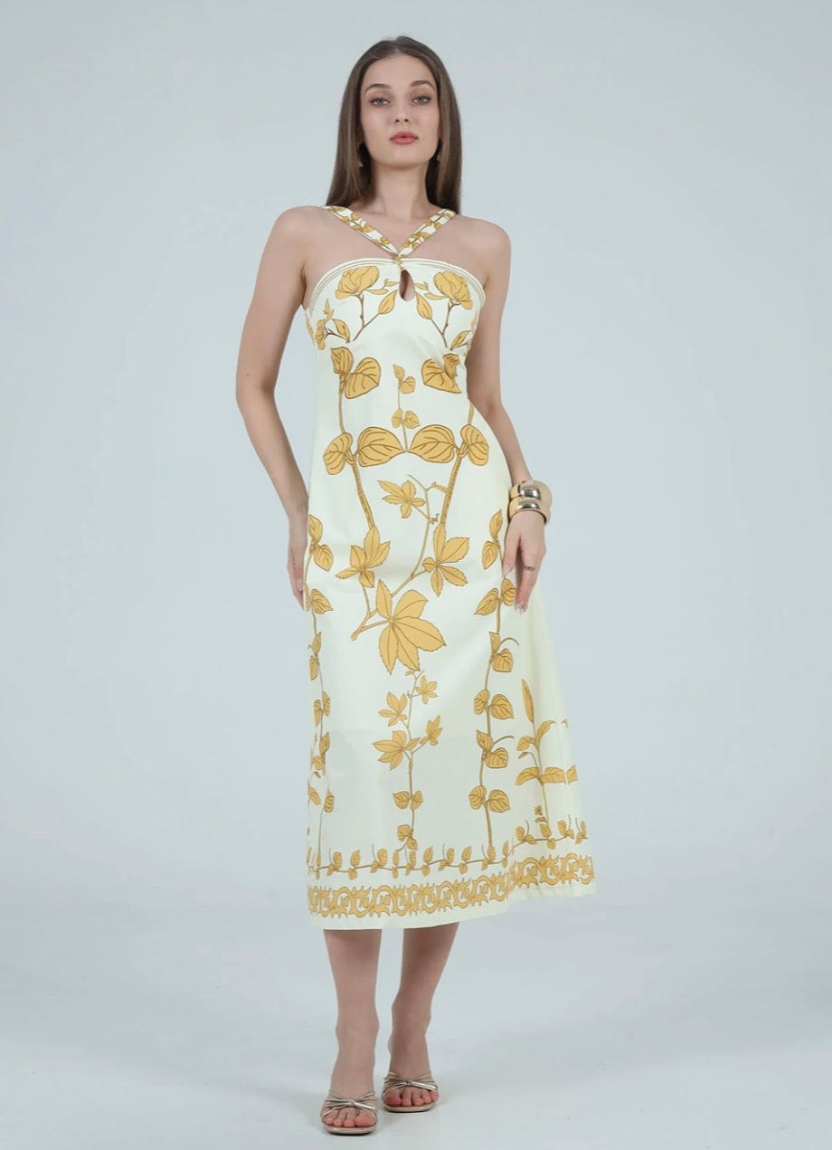 ZOEY HALTER NECK DRESS
