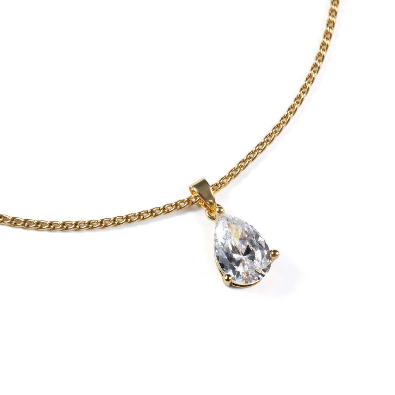 PEAR PENDANT NECKLACE