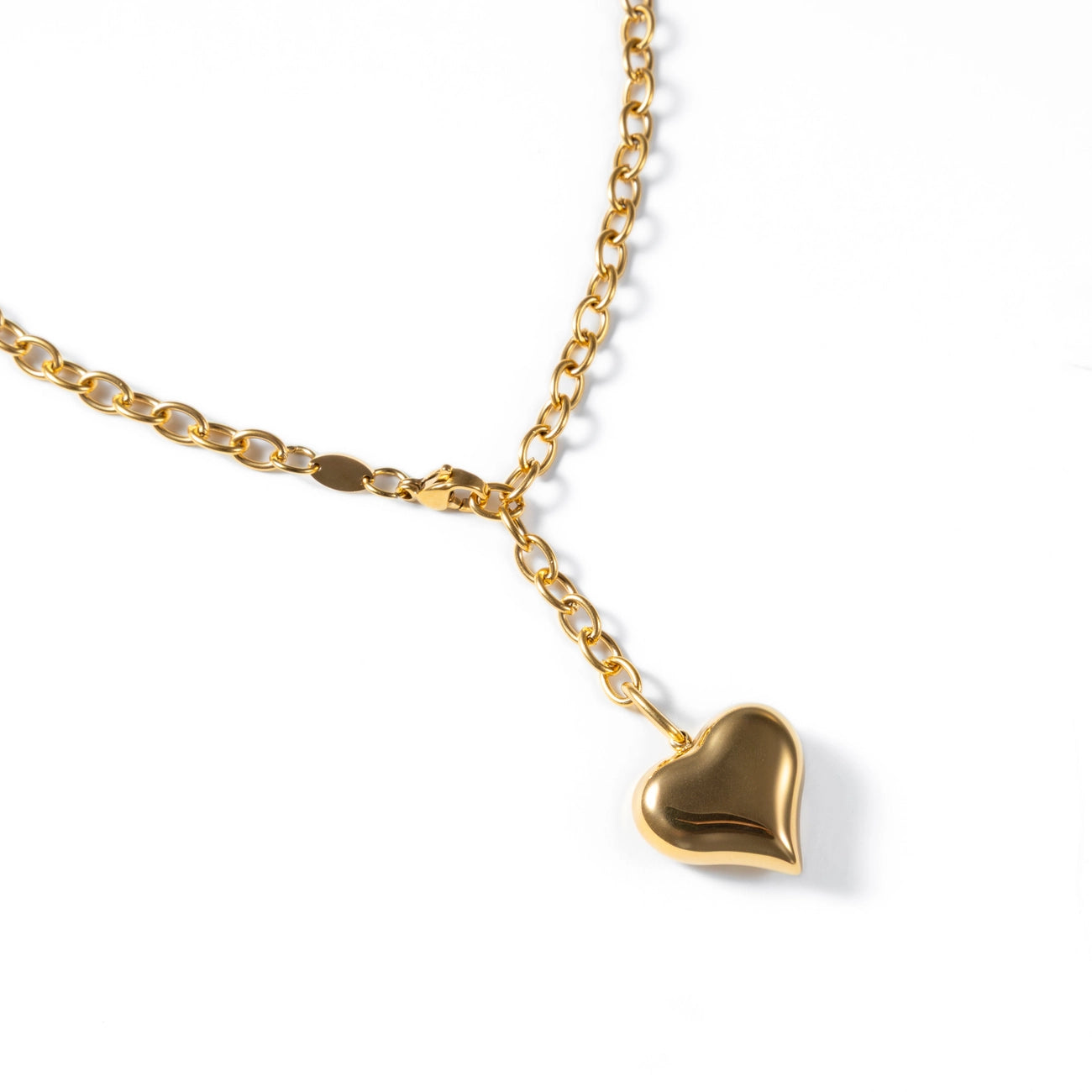 PUFFY HEART MEDIUM NECKLACE