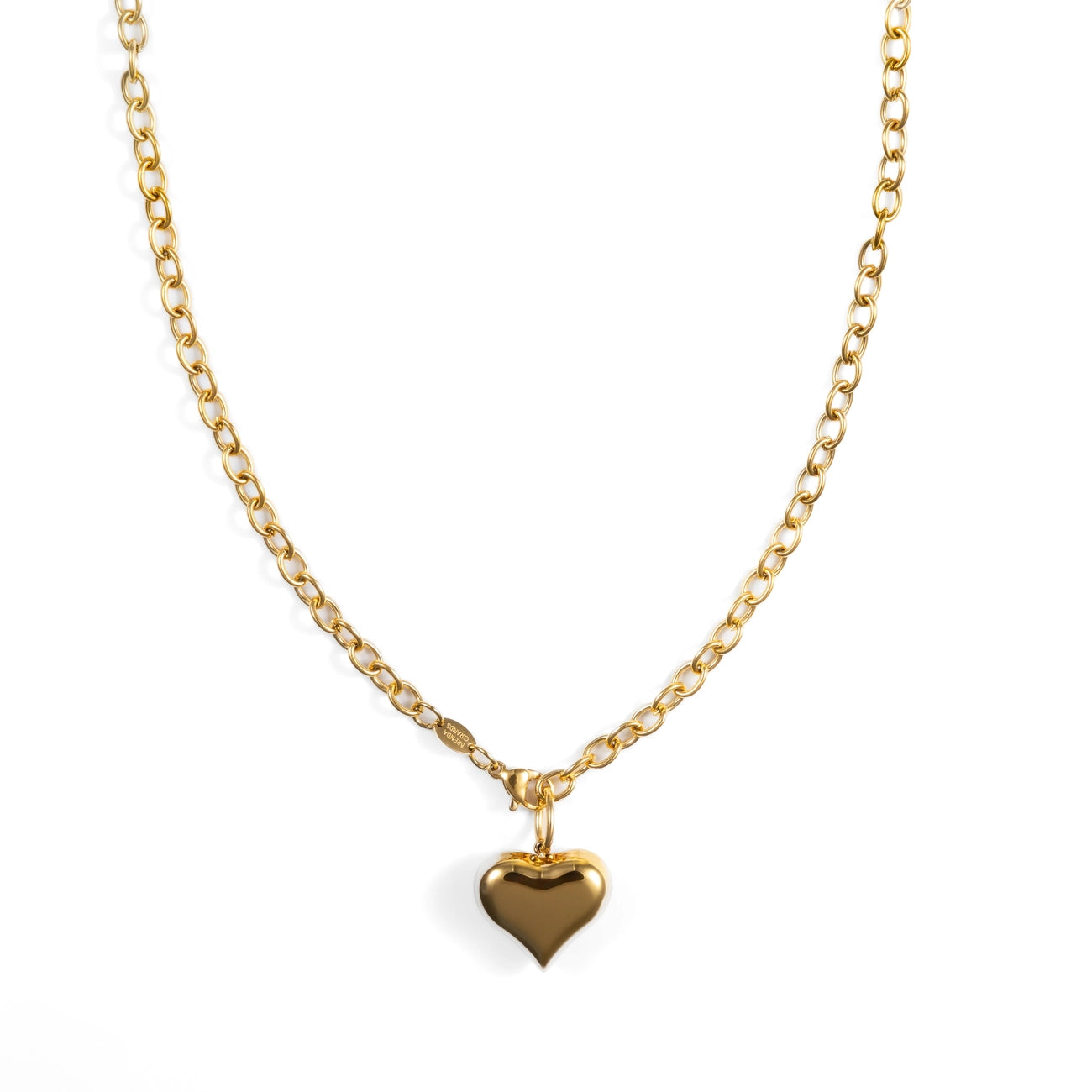 PUFFY HEART MEDIUM NECKLACE