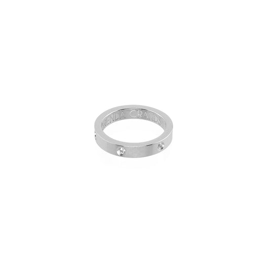 SILVER DIAMOND RING BAND