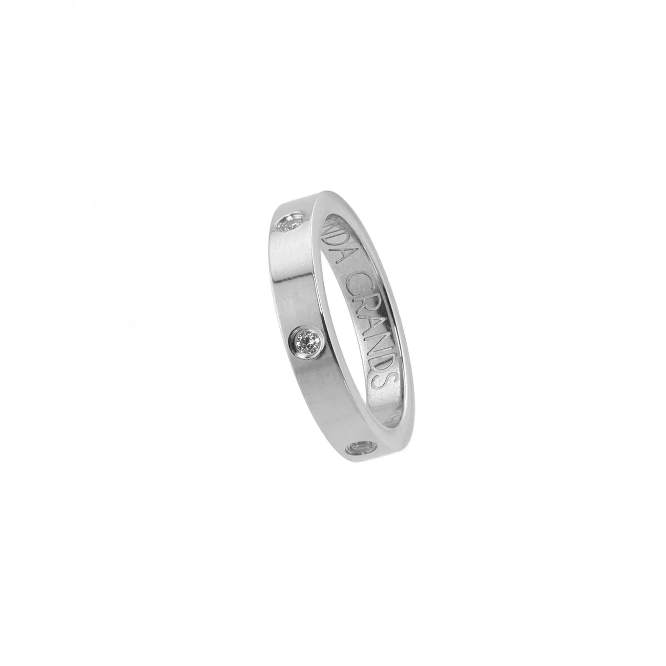 SILVER DIAMOND RING BAND