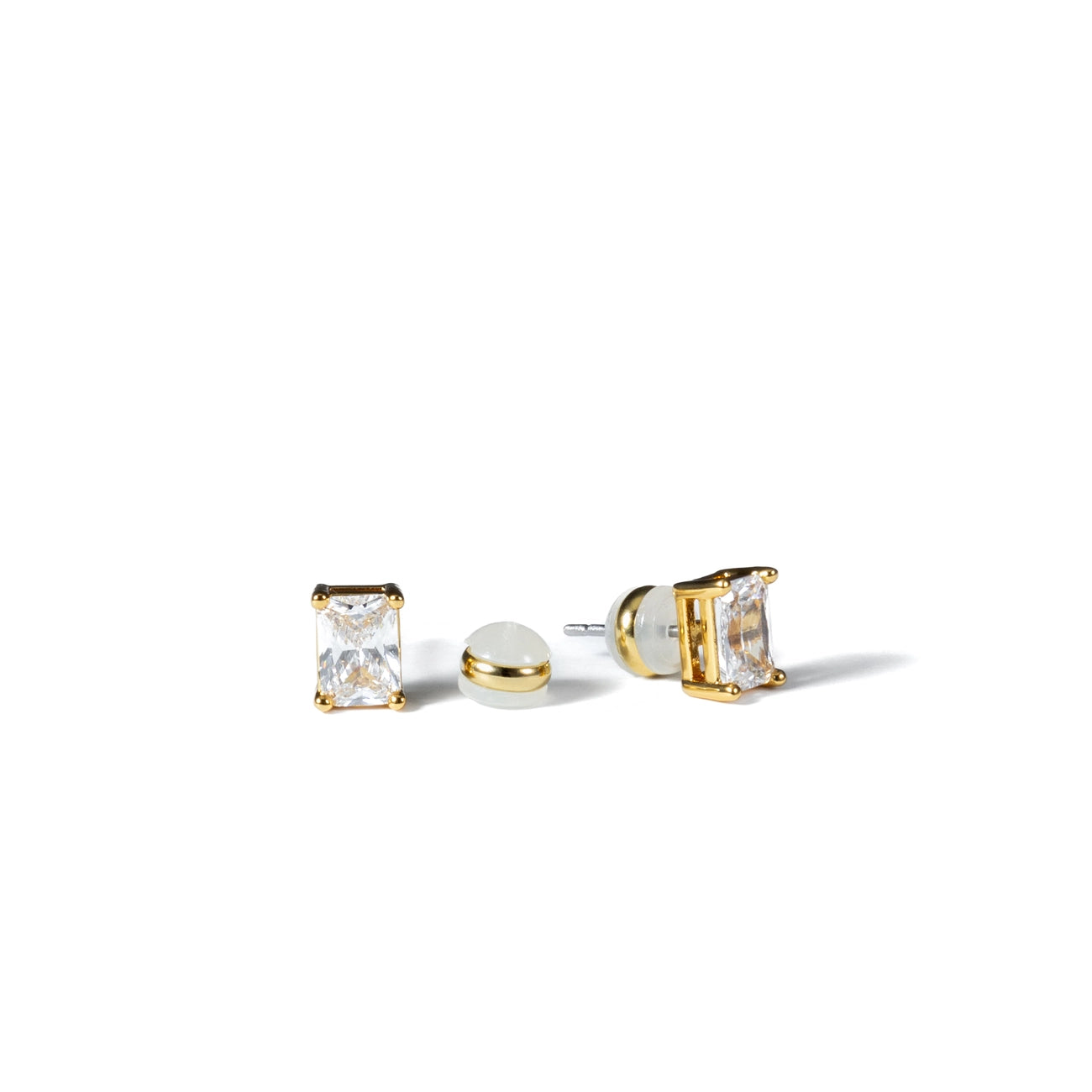 BAGUETTE STUD EARRINGS