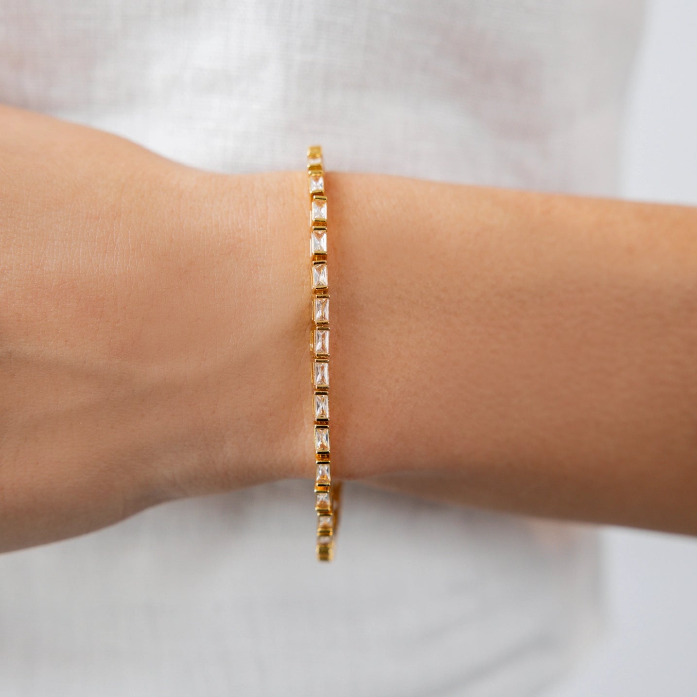 BAGUETTE TENNIS BRACELET