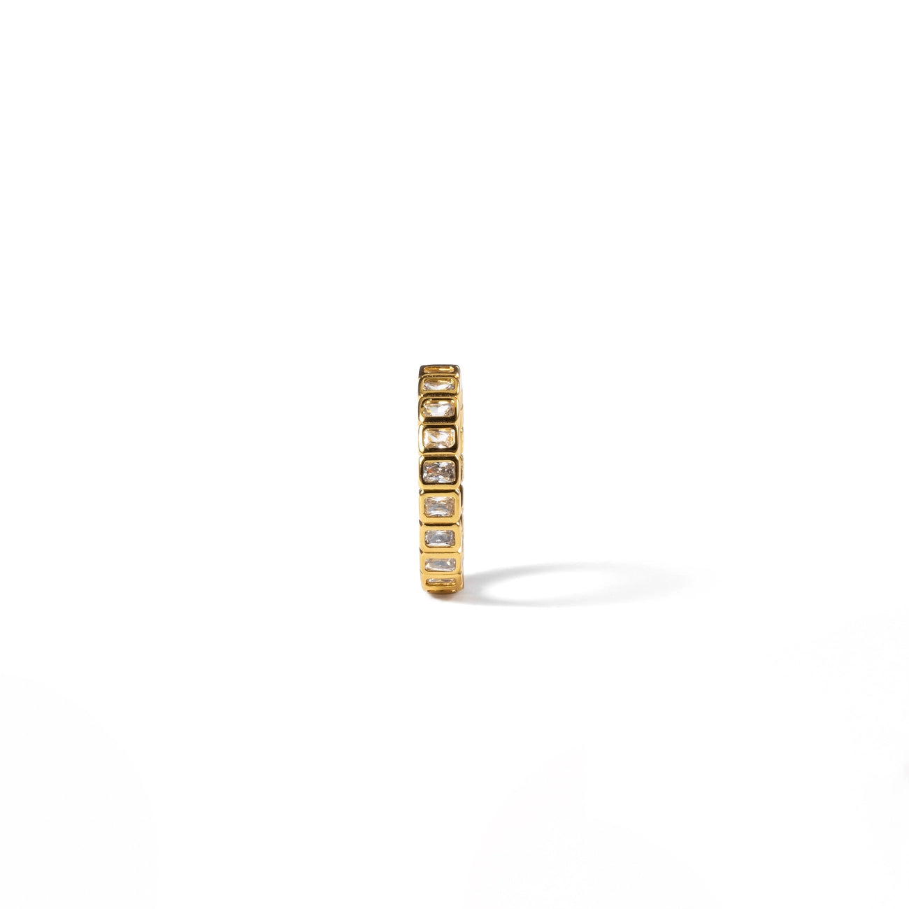 TENNIS EMERALD CUT RING