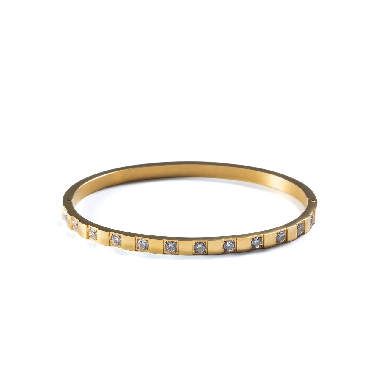 STRUCTURED DIAMOND BANGLE