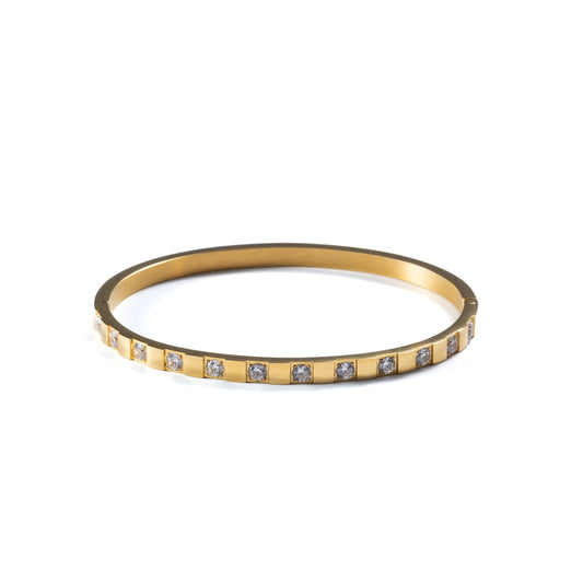 STRUCTURED DIAMOND BANGLE