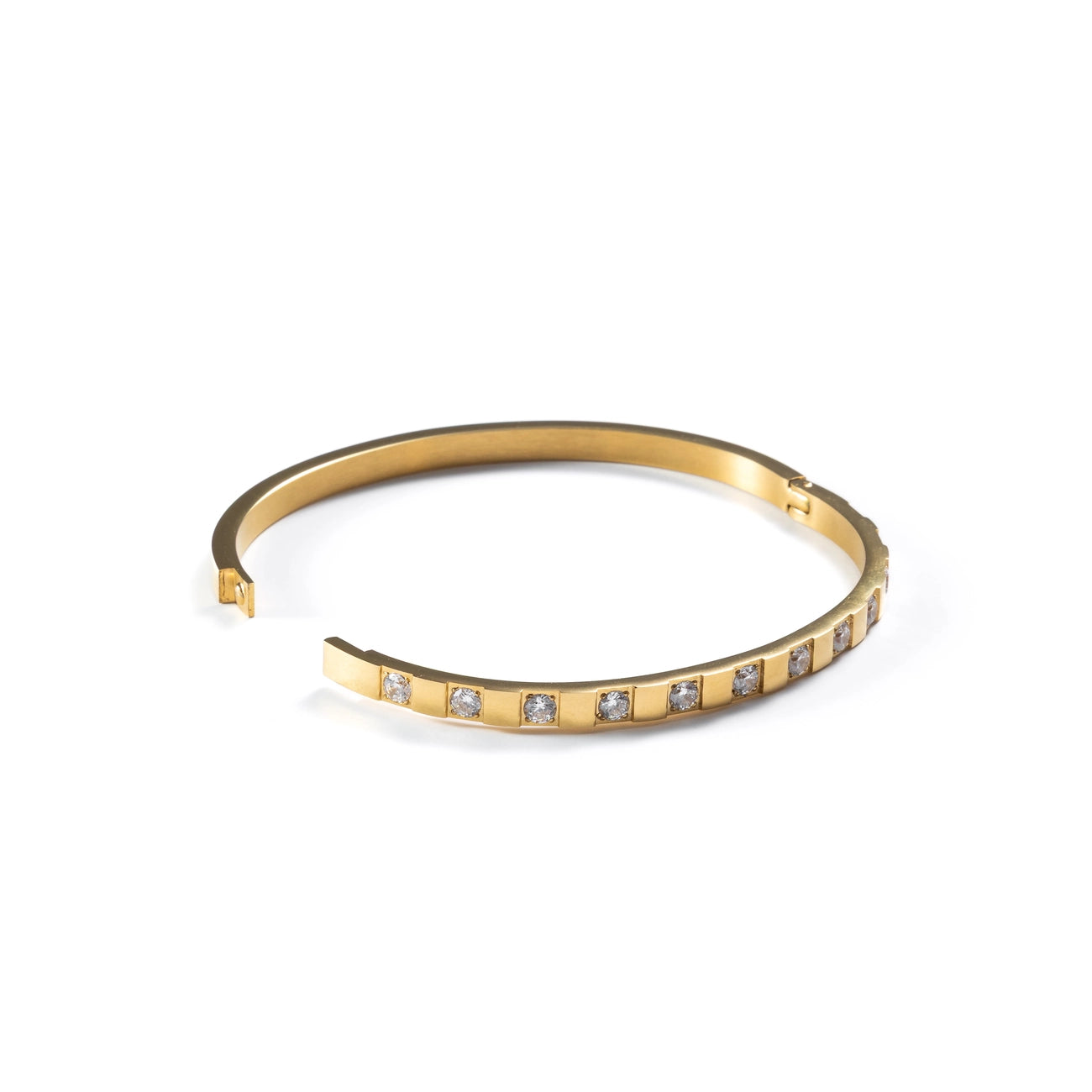 STRUCTURED DIAMOND BANGLE