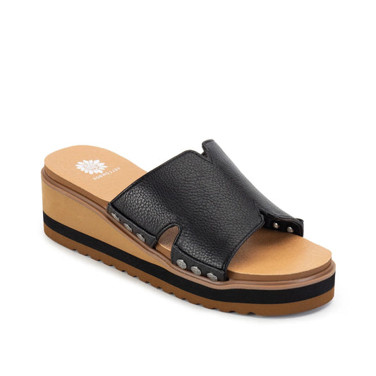 BLACK ALAMEDA WEDGE SANDAL