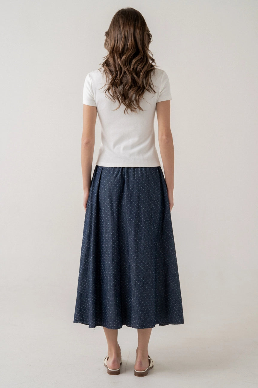 SCALLOPED COLLAR KNIT POLO