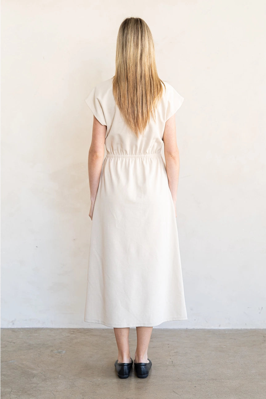 CASUAL MAXI SHEATH DRESS