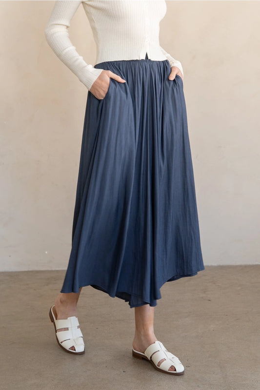 FLOWY WIDE LEG PALAZZO PANTS