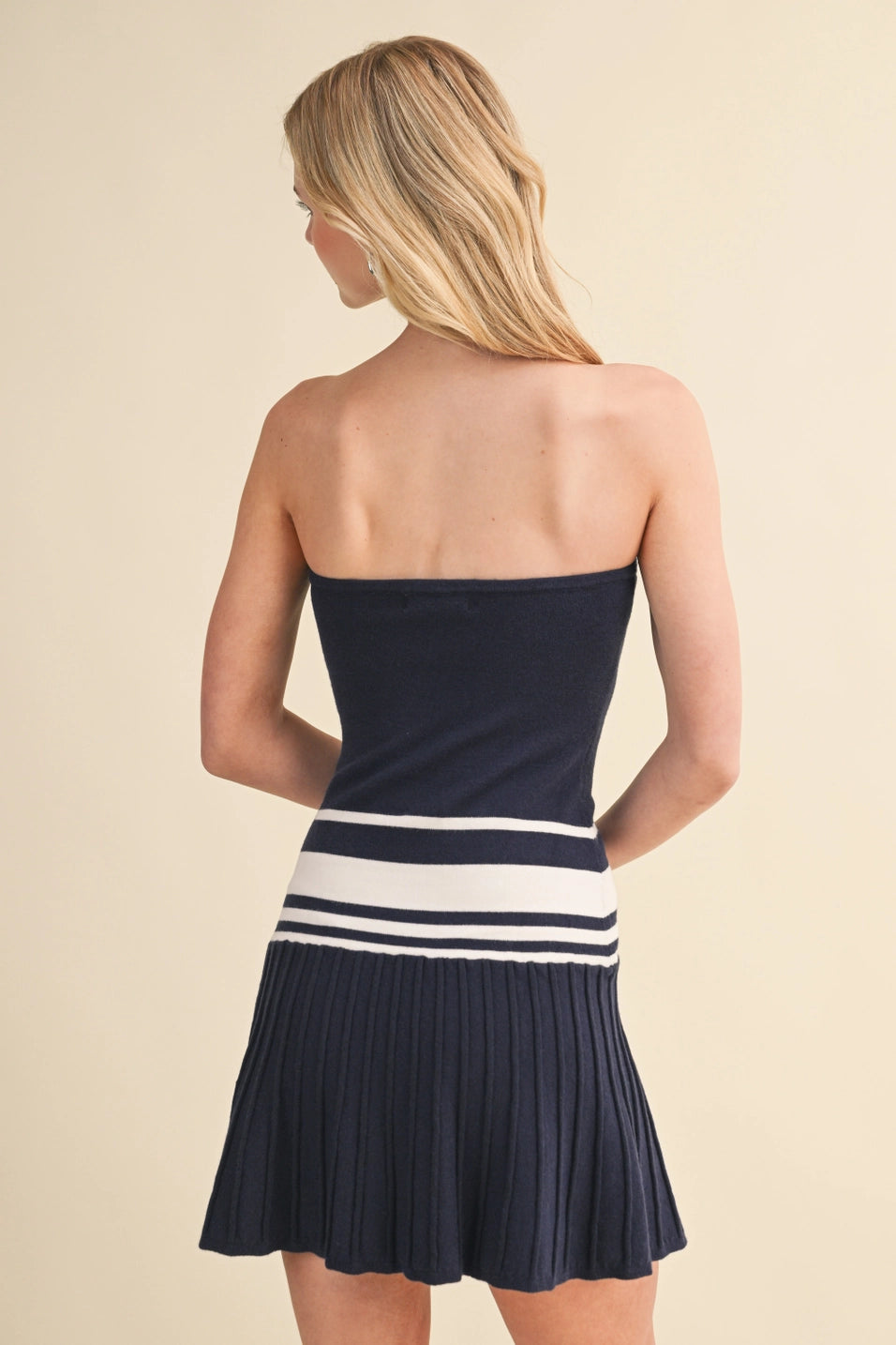 KNITTED FLARE DRESS