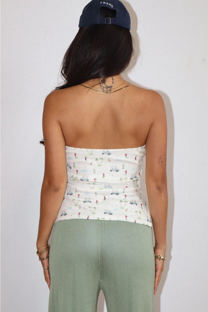 GOLF PRINT TUBE TOP