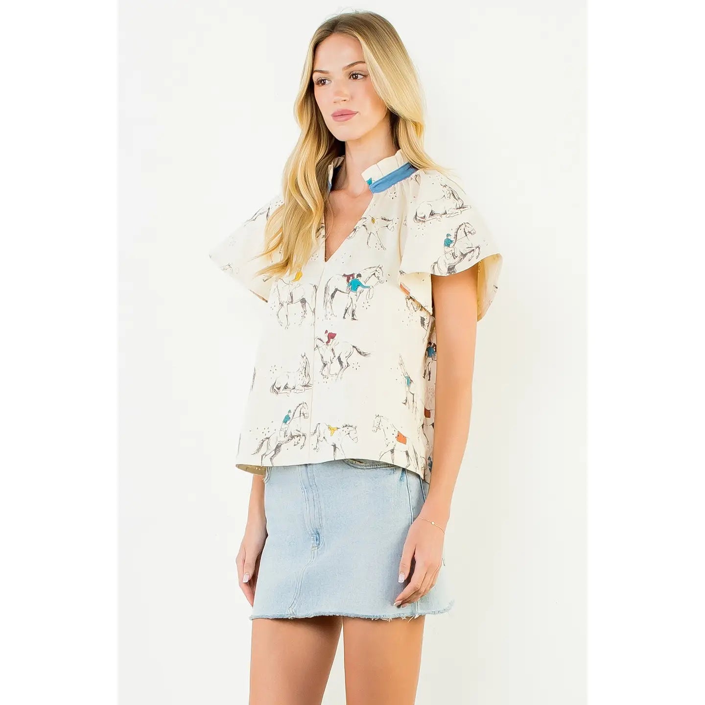 HORSE PRINT TOP